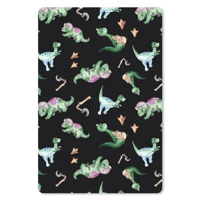 Produktbild von MuchoWow® Mauspad Mousepad Dinosaurier - Muster - Kinderzimmer - Jungen - Mädchen - Kinder - Kinder 40x60 cm - Mousepads - Maus Mat - Pad - Mausunterlage - Schreibtisch Accesoire
