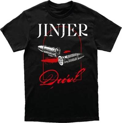 Produktbild von Jinjer T-Shirt Herren Duel schwarz Band-Merch, Bands 100% Baumwolle XL