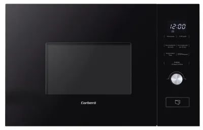 Mikrowelle 20 L 800 W schwarz Glas Auto-Menü Grill Touch Timer