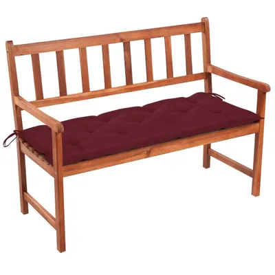 Produktbild von Gartenbank mit Auflage 120 cm Massivholz Akazie