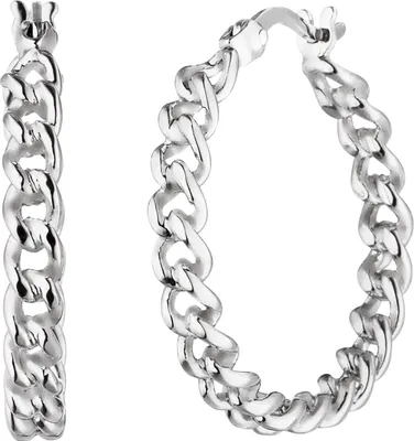 Produktbild von Creolen 925 Sterling Silber Ohrringe Silbercreolen Silberohrringe