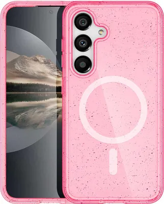 Image de imoshion Sparkle Backcover avec MagSafe pour le Samsung Galaxy S25 Plus - Rose