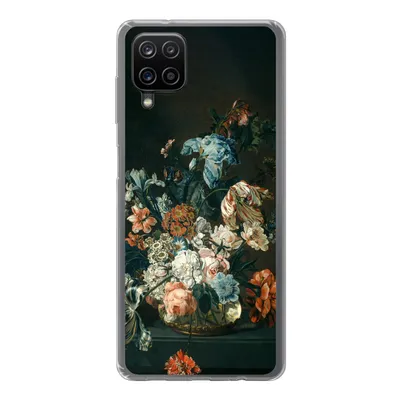 Produktbild von MuchoWow® Handyhülle Schutzhülle Hülle für Samsung Galaxy A12 Stilleben mit Blumen - Alte Meister - Kunst Silikon Softcase Handy Hülle - Bild