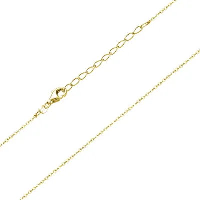 Produktbild von MATERIA by Matthias Wagner Gold Kinderkette Mädchen 1,2mm - 925 Silber Halskette Kette vergoldet 36-40cm verstellbar K108