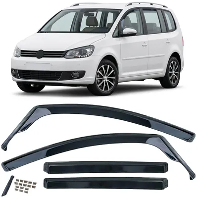 Für VW Touran 1T 2003-2015 Windabweiser Regenabweiser Windschutz Schwarz in der Farbe Schwarz von Carparts-Online GmbH