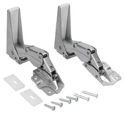 Produktbild von BLUPARTS - KOMPATIBEL 10107339 Türscharnier Set oben unten passend für INDESIT C00636779 BLUPARTS in Kühlschrank Gefrierschrank