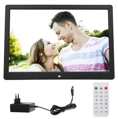 Zdjęcie produktu dla 15,4-calowa elektroniczna ramka na zdjęcia, czujnik ruchu, rozdzielczość 1280 x 800, obsługa odtwarzania filmów, zdjęcia, budzik, kalendarz, Z