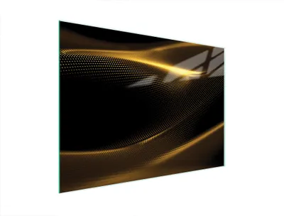 Image de Planche à découper en verre 40x30 or