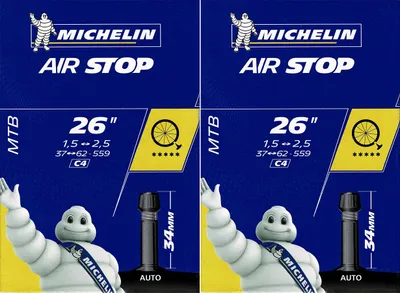 Produktbild von MICHELIN 804157, Schrader-Ventil, 26", 38 - 55,9 mm, Schwarz, 55 mm, 75 mm