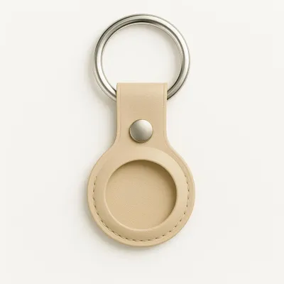 Produktbild von Schlüsselanhänger für Apple AirTags Hülle für airTag in verschiedenen Farben – Sand / Beige