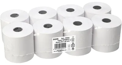Produktbild von Thermopapier Thermorolle Kassenrolle - 80 x 60 mm - 8 Stück - 28 m - BPA-frei