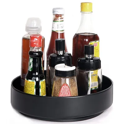 Produktbild von Drehbares gewürzregal, Drehteller organizer,25 cm,Für Küche, Bad
