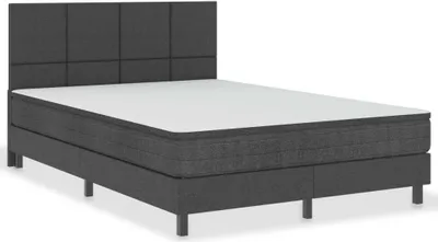 Immagine prodotto di Box spring letto in tessuto grigio scuro 180x200 cm