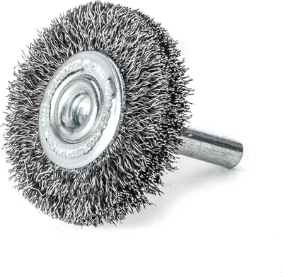 Produktbild von Lessmann Rundbürste 30 mm mit festem Schaft 6 mm, Schleifborsten Stahldraht