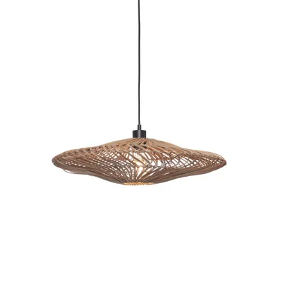 Produktbild von GOOD&MOJO - Hängeleuchte Zanzibar - Rattan - Ø55cm Hängelampe - Esstischlampe - Wohnzimmerlampe - Schlafzimmerlampe - Wohnzimmer