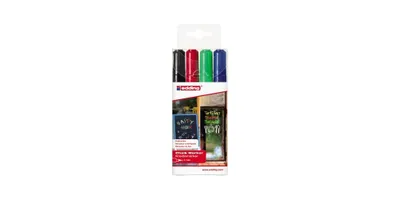 Produktbild von Edding 4095, Schwarz, Blau, Grün, Rot, Bullet, Geruchlos, 4 Stück(e)