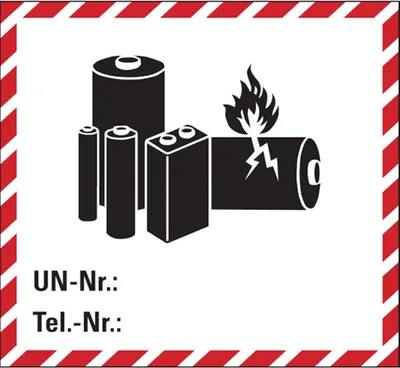 Produktbild von Dreifke® Gefahrgutaufkleber: Lithiumbatterien - ADR / Sondervorschrift 188 | ...