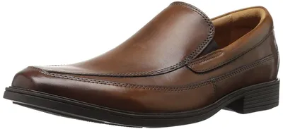 Productafbeelding van Clarks heren slippers, model Kippfrei, donkerbruin, maat 47 EU, brede pasvorm