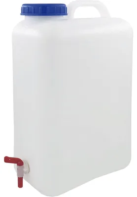 Imagen del producto de Contenedor de agua de 19 litros (transparente/azul)