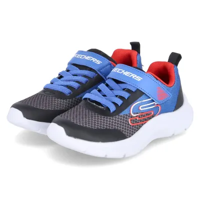 Produktbild von Skechers 403879L RYBK Kinder Low Sneaker SQUAD Schwarz-Blau Textil-Synthetik-Mix Größe: 32