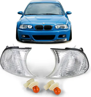 Produktbild von Blinker Weiß Kristall Paar passend für BMW 3er E46 Coupe Cabrio 98-01