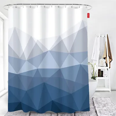 Image de Rideau de douche - Imperméable - Bleu - 240 x 200 cm