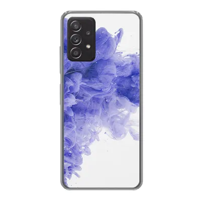 Produktbild von MuchoWow® Handyhülle Schutzhülle Hülle für Samsung galaxy a73 Tinte - Lila - Abstrakt Silikon Softcase Handy Hülle - Handyhülle