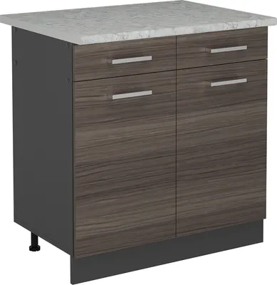 Image de Meuble cuisine Vicco R-Line Gris noble 80cm PT Marbre, Model 53960