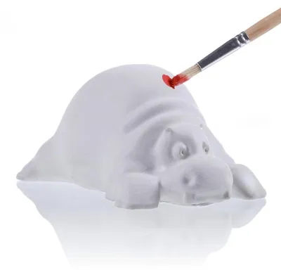 Zdjęcie produktu dla Figurka hipopotama do malowania 6 cm