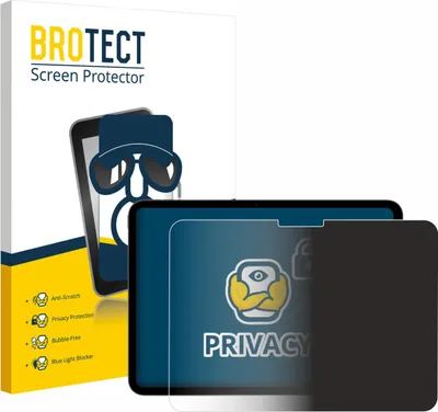 Produktbild von BROTECT Sichtschutzfolie für Apple iPad Pro 11" 2025 (im Querformat) Anti-Spy Privacy Sichtschutz Blickschutz Folie Blaulicht-Schutz