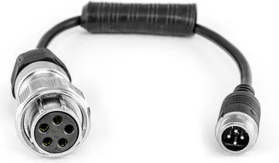 Produktbild von Carmedien Anschlussstecker für cm-Rad Dose Rückfahrkamera Anhänger Anschluss Stecker 4-Pin Anschlußdose PKW Wohnwagen Caravan