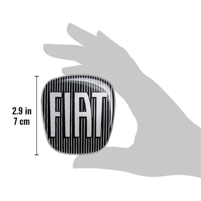 Productafbeelding van Fiat 14186D 3D-sticker, logo voor Bravo, achterkant, zwart, 71 x 65 mm