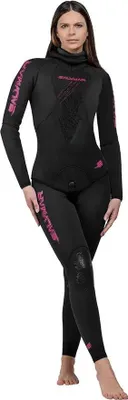 Image de Combinaison Salvimar Seawalker 5 mm en néoprène pour la pêche sous-marine, pour femme, noir, taille S