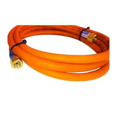 Zdjęcie produktu dla Wąż gazowy propan-butan Zatechs 1 m 30 bar Ø6,3 mm 1/4" - 1/4" cal LKS z szybkozłączką do -30°C Wąż gazowy do grillów gazowych