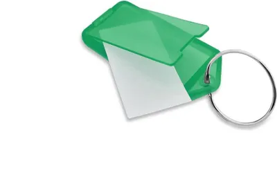 Produktbild von CombiCraft Aufklappbare Schlüsseletiketten in Grün 60x27 mm- Packung mit 100 Stück