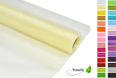 Produktbild von 9m Rolle Organza 36cm CRYSTAL , Farbauswahl:creme / hellcreme 820