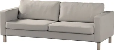 Produktbild von Dekoria Bezug für Karlstad 3-Sitzer Sofa nicht ausklappbar, kurz, hellbeige, Bezug für Karlstad