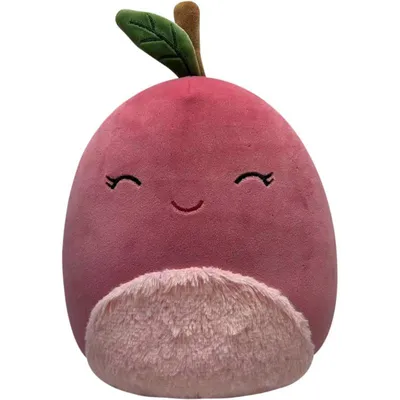 Image de Squishmallow Chery, la cerise au ventre tout doux, peluche rouge, 19 cm, neuve