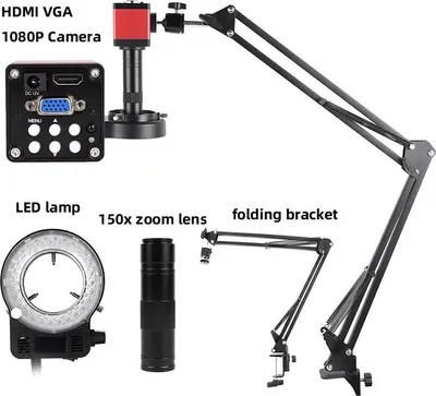 Produktbild von Digitalmikroskop, 150-fache Vergrößerung, hochauflösende Bildgebung, VGA HDMI, 0-150X