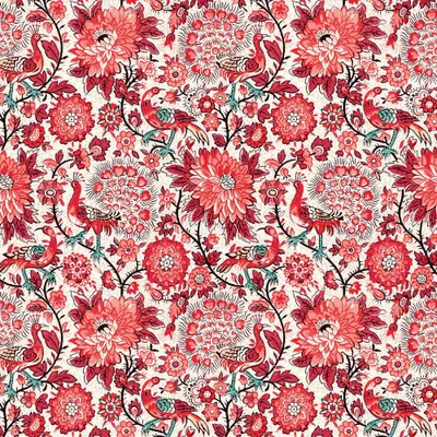 Image de Serviettes 33x33 cm - Pavone rosso