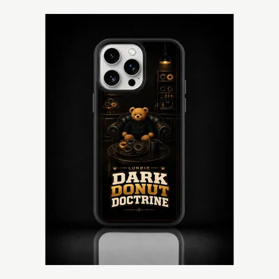 Productafbeelding van iPhone 15 Pro Max hoesje, telefoonhoesje, beschermhoesje, case met donutmotief – LUNØIR ©