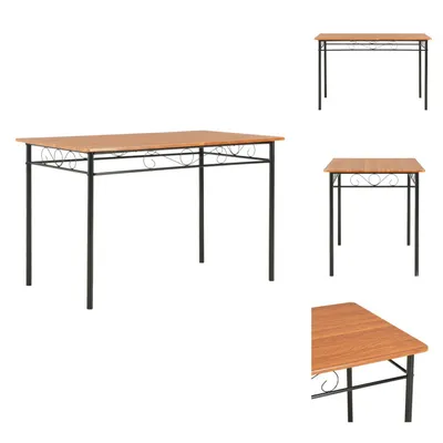 Image de vidaXL Table à manger marron 120×70×75 cm MDF -  Tables à manger