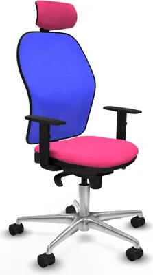 Produktbild von Bürostuhl mit Kopfstütze Piqueras y Crespo 1D086N2 Rosa
