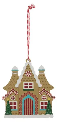 Produktbild von Weihnachtsbaumschmuck auf einem hölzernen "Gourmet"-Weihnachtsbaumständer