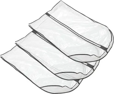 Produktbild von Famanu Kleidungstaschen 6 Stück - Transparent, Staubdicht, Tragbar