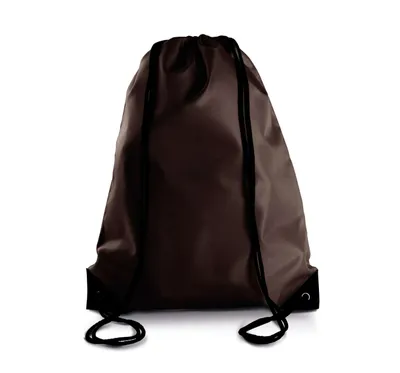 Produktbild von Kimood Turnbeutel Kordelzug Rucksack Drawstring Rucksackbeutel, Größe:U, Farbe:Chocolate