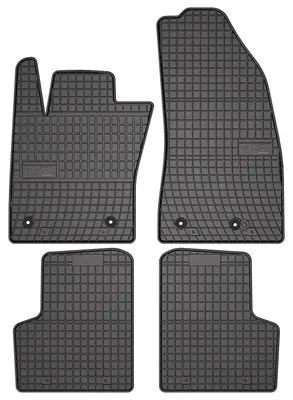 Produktbild von Gummi-Fußmatten für Jeep Renegade 2014-2019 (SUV) – 4-tlg, Schwarz, passgenau – Wielganizator SolidPRO