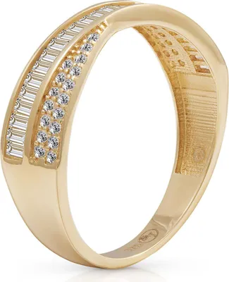 Produktbild von SuzanGold Goldring Damen Echtgold Shelly Ring aus 375 Gelbgold