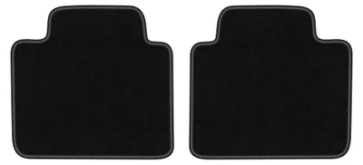 Produktbild von Velours-Fußmatten Hinten für Hyundai Elantra III 2000-2006 (Limousine) – 2-tlg, Schwarz, passgenau – Wielganizator LUX