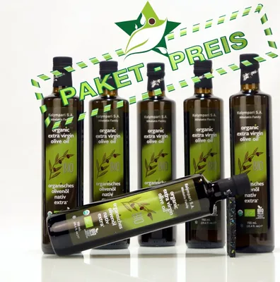 Produktbild von 6x Ausgezeichnetes KOLYMPARI S.A. 04504 - Organic Extra Virgin Olivenöl 4500ml von Kreta